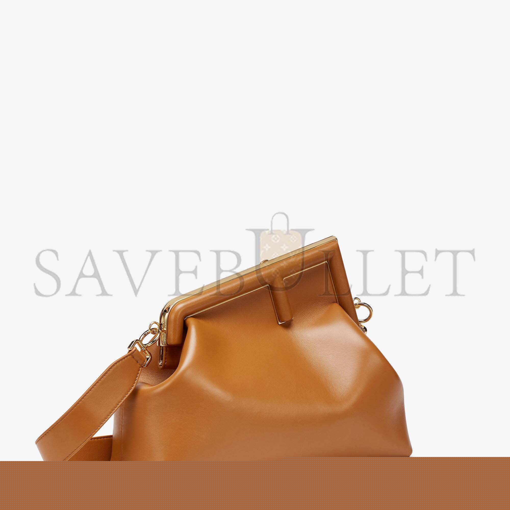 F**di first medium - brown leather bag 8bp127abvef0nyj (32.5*23.5*15cm)