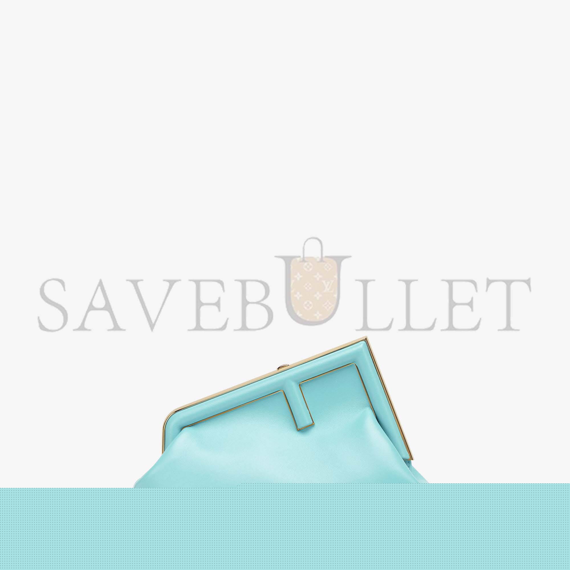 F**di first small - turquoise leather bag 8bp129abvef1jtx (26*18*9.5cm)