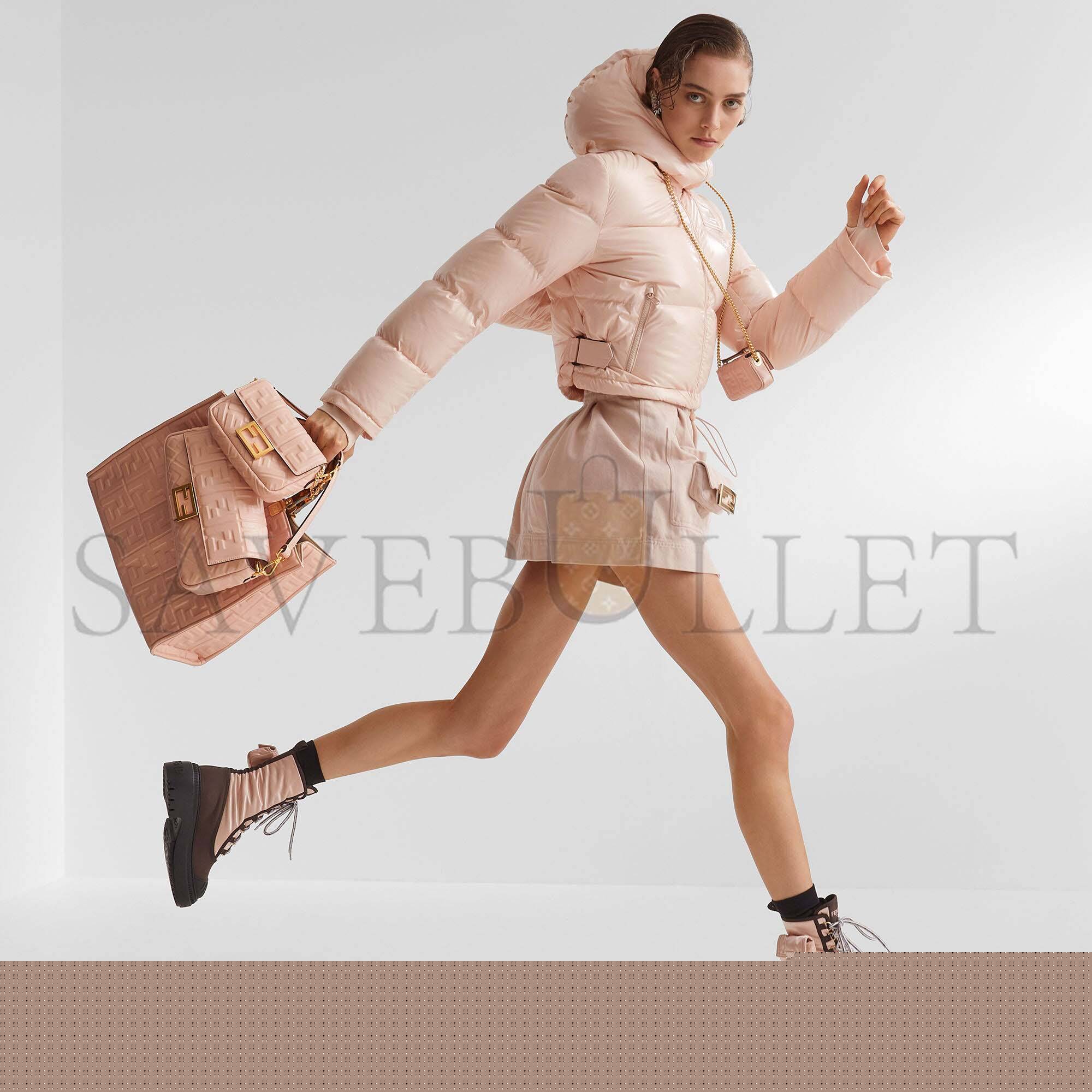 F**di baguette mini - pink nappa leather bag 8bs017a72vf1jcj (19*11.5*4cm)