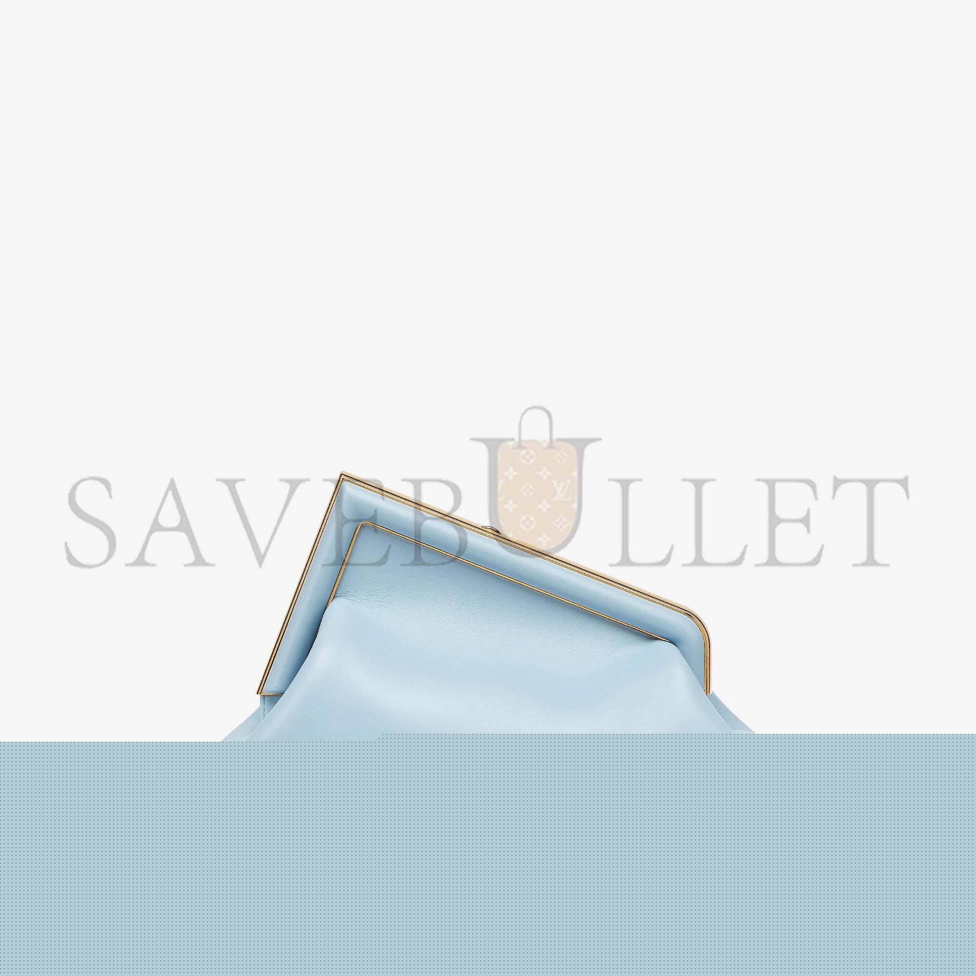 F**di first medium - light blue leather bag 8bp127abvef1993 (32.5*23.5*15cm)