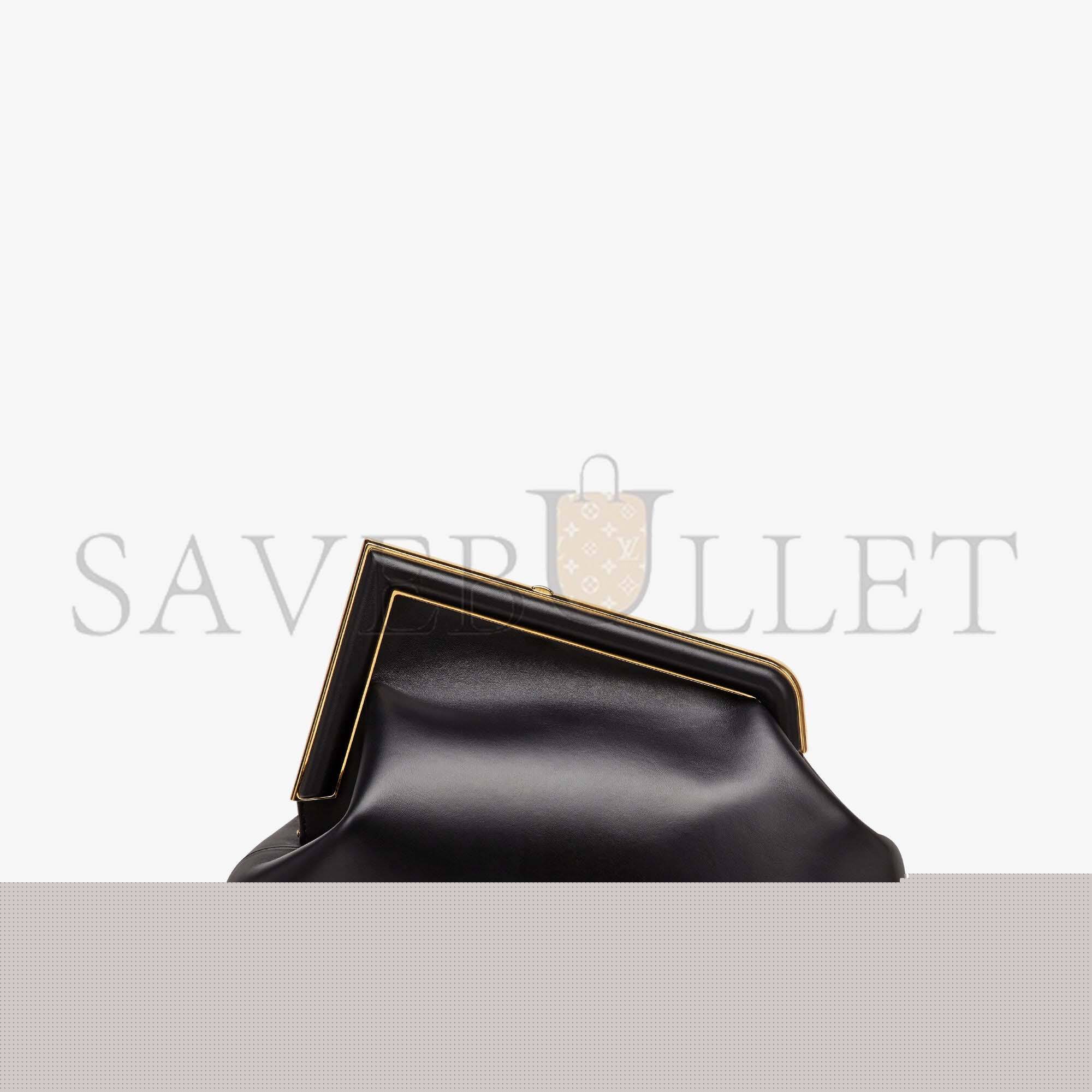 F**di first medium - black leather bag 8bp127abvef0kur (32.5*23.5*15cm)