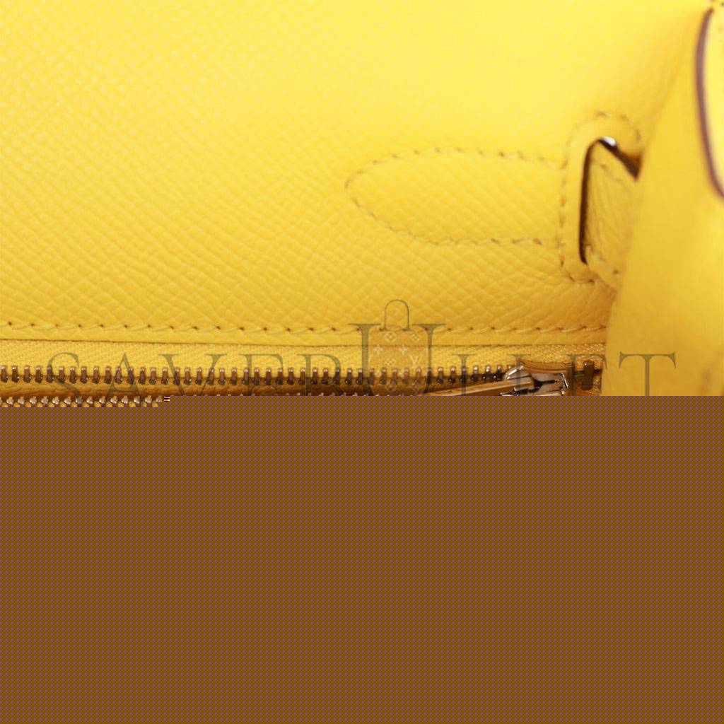 H**mes kelly sellier 28 jaune de naples epsom palladium hardware (28*22*10cm)
