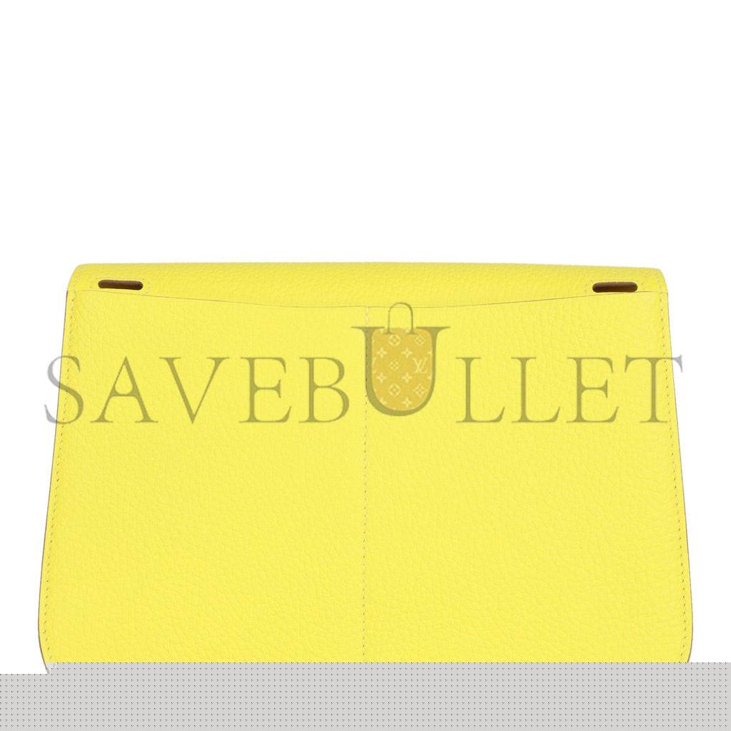 H**mes halzan 25 lime clemence palladium hardware (25cm)