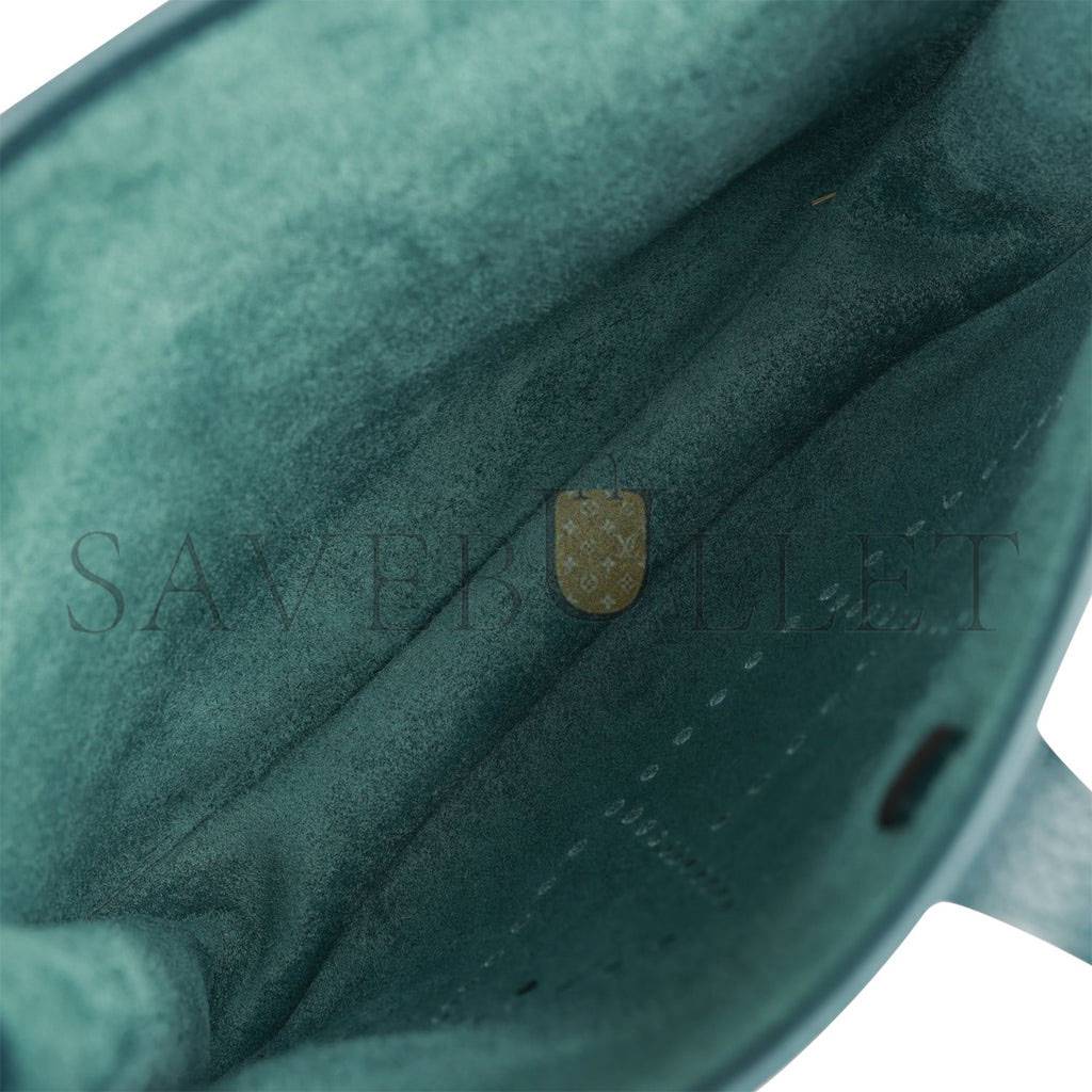 H**mes evelyne iii pm vert cypress clemence gold hardware  (29*30*7cm)