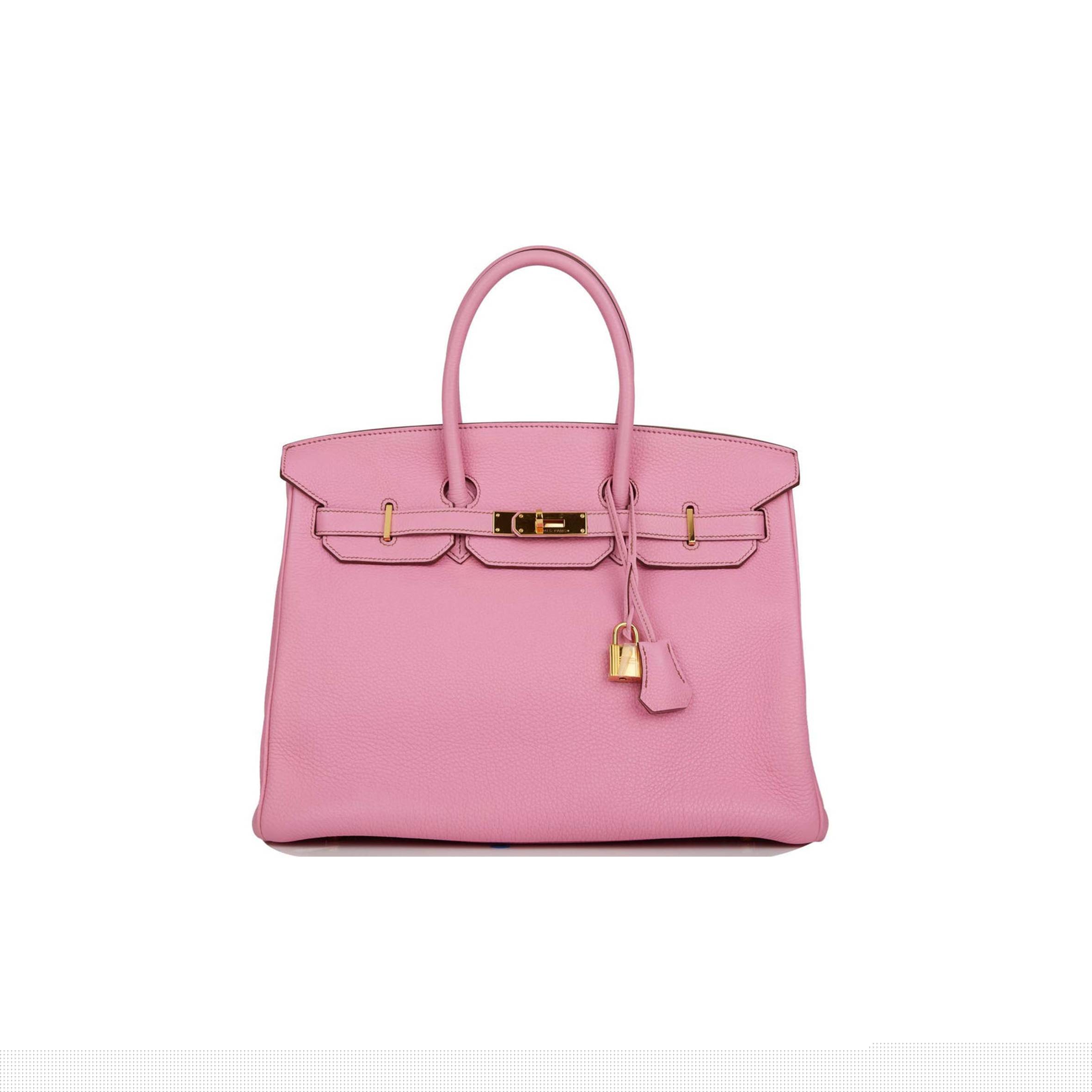 H**mes birkin 35 bubblegum togo gold hardware (35cm)