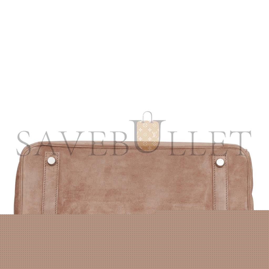 H**mes vintage H**mes birkin 30 gris perle doblis palladium hardware (30*22*16cm)