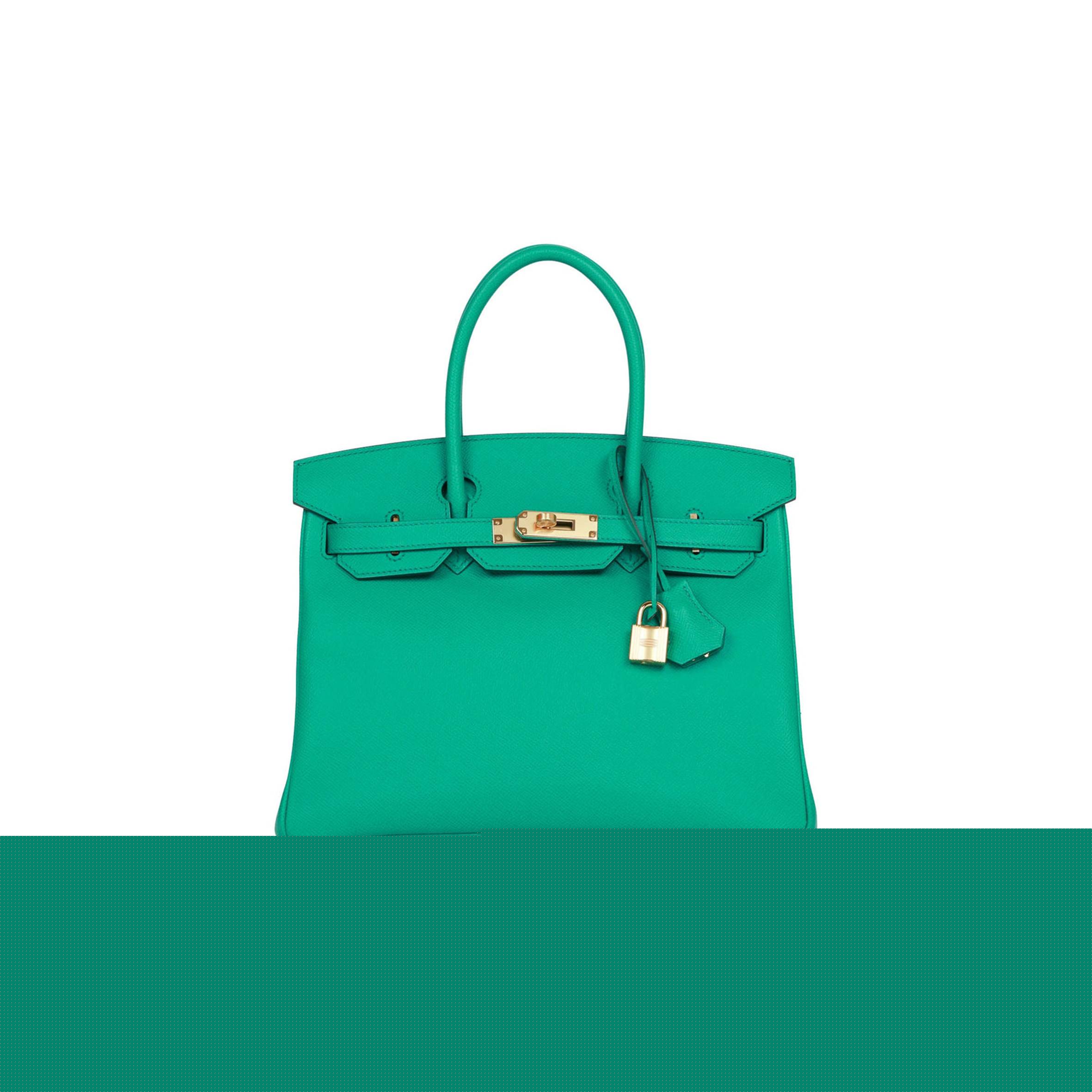H**mes birkin 30 vert jade epsom gold hardware (30cm)