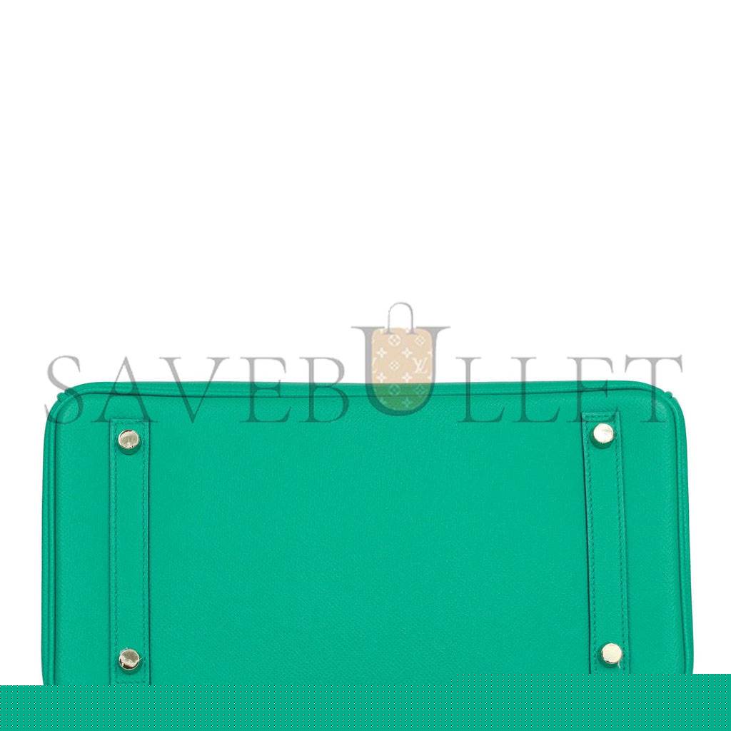 H**mes birkin 30 vert jade epsom gold hardware (30cm)
