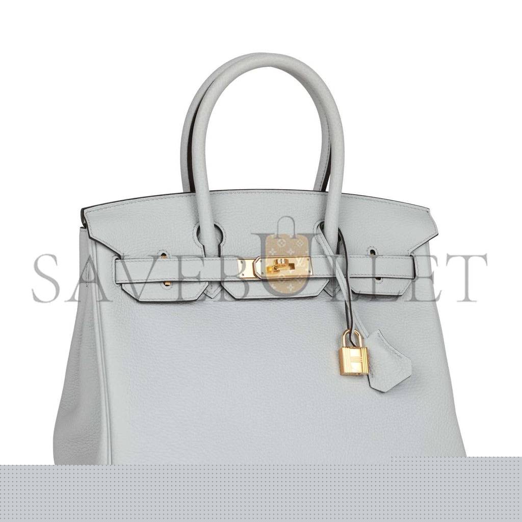 H**mes birkin 30 bleu pale clemence gold hardware (30cm)