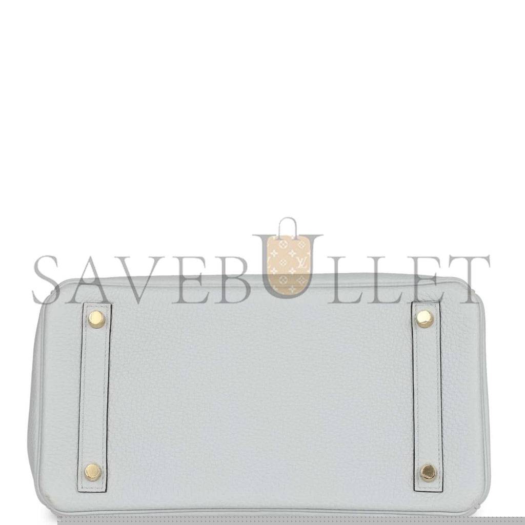 H**mes birkin 30 bleu pale clemence gold hardware (30cm)