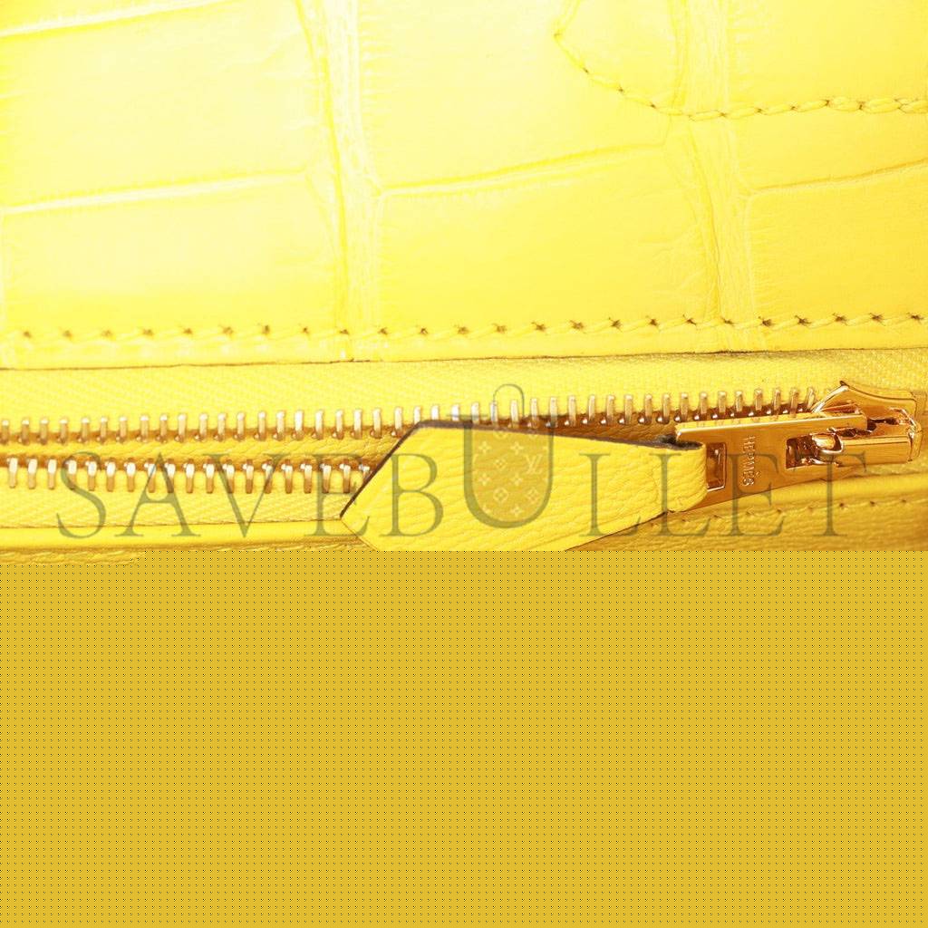 H**mes special order (hss) kelly retourne 32 mimosa matte alligator gold hardware (32.*23*10.5cm)
