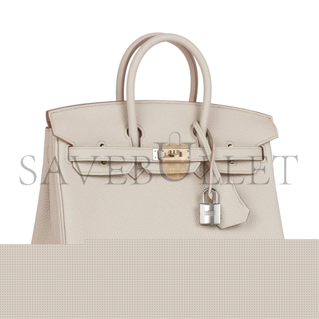 H**mes birkin 25 beton togo palladium hardware handmade (25*19*12cm)