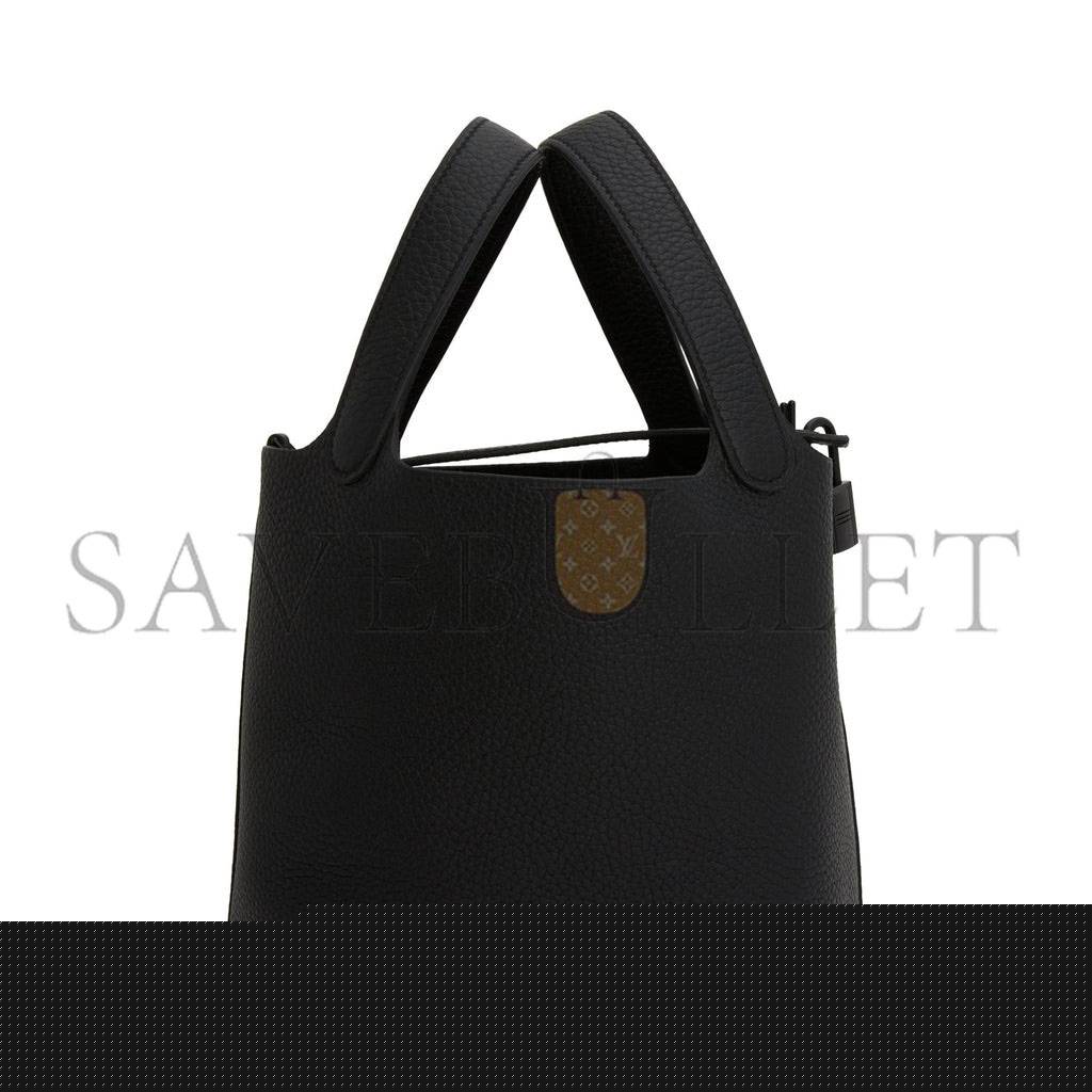 H**mes monochrome picotin 18 black clemence black hardware (18*12*19cm)