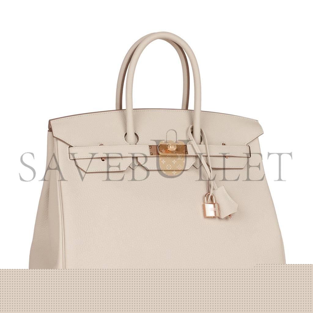 H**mes birkin 35 craie togo rose gold hardware 39892639252574 (35cm)