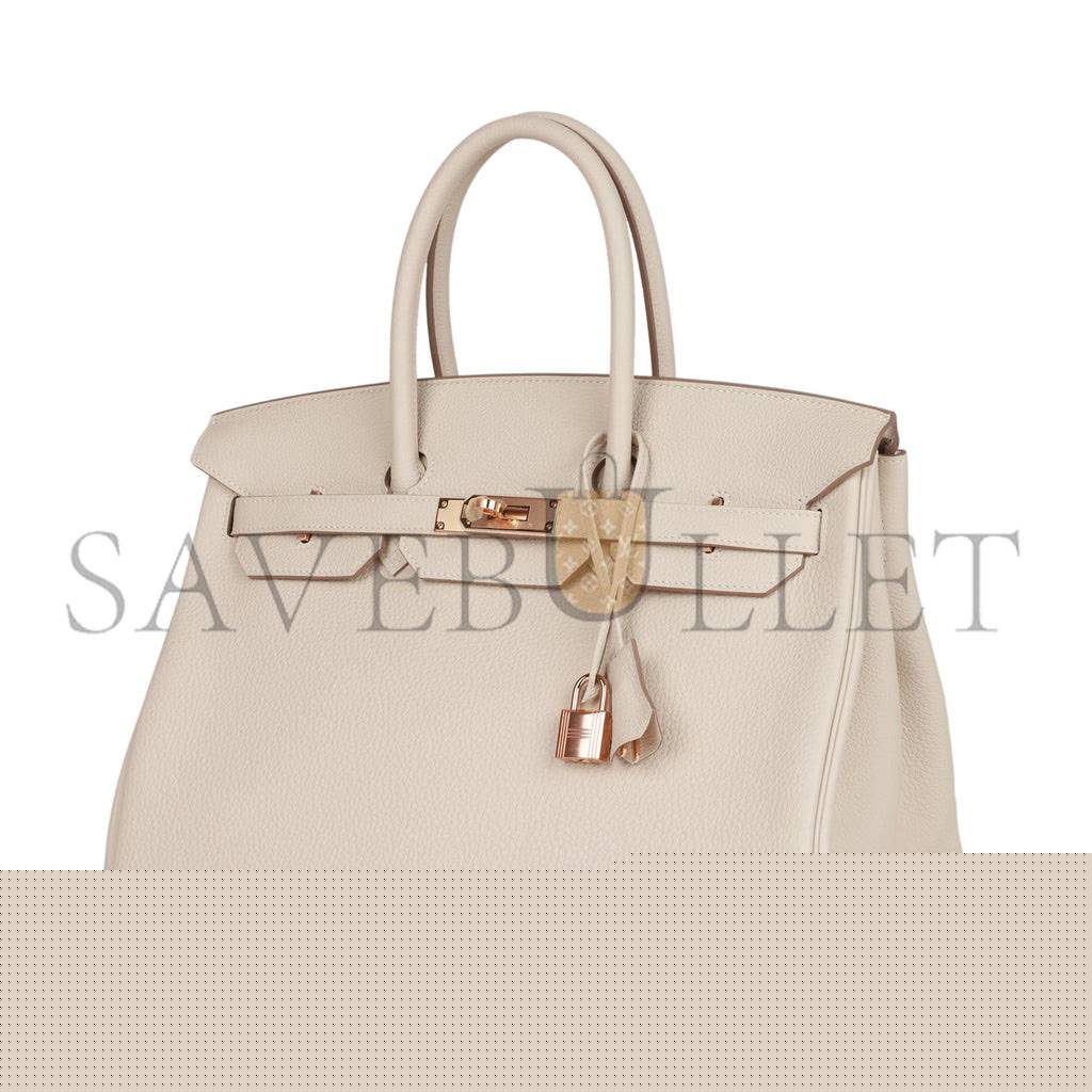 H**mes birkin 35 craie togo rose gold hardware 39892639252574 (35cm)