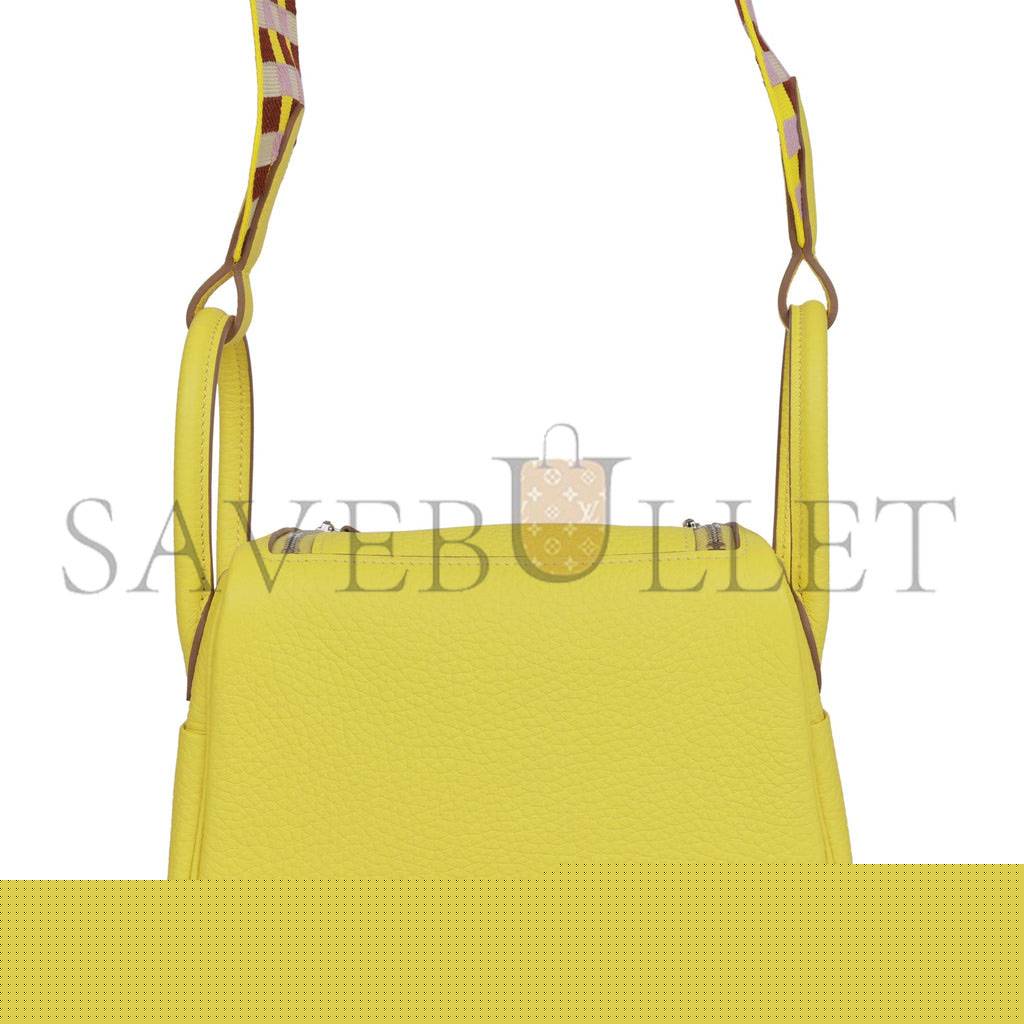 H**mes mini lindy lime clemence palladium hardware (19*12.5*9)