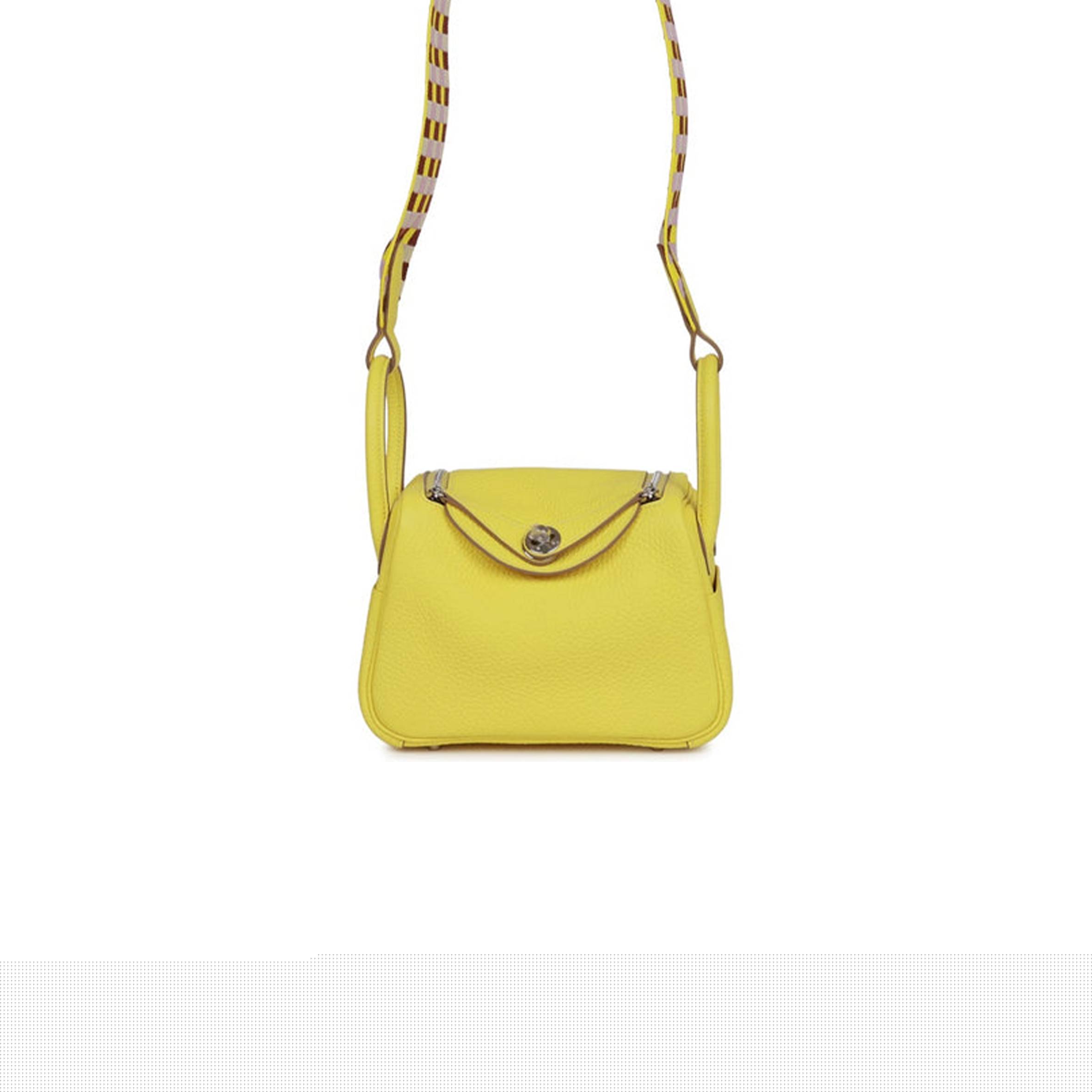 H**mes mini lindy lime clemence palladium hardware (19*12.5*9)