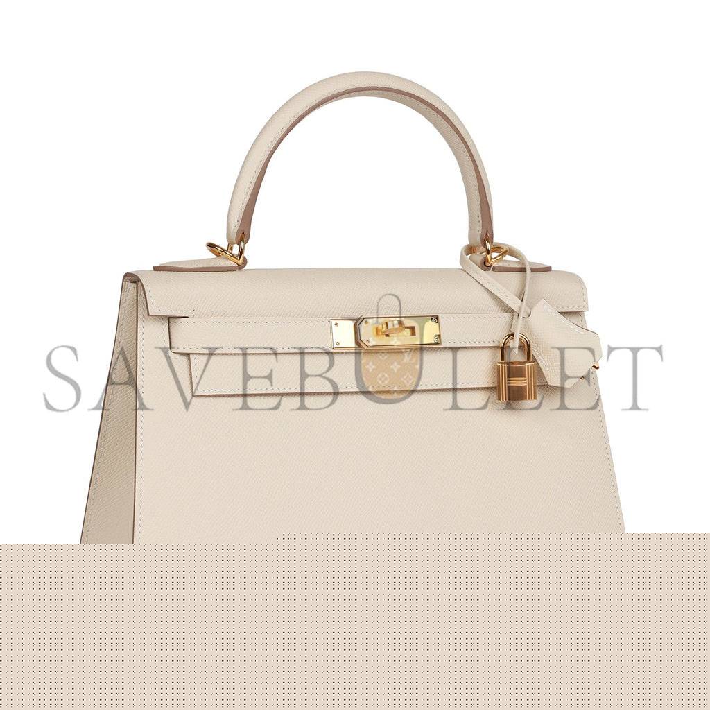H**mes craie epsom sellier kelly 28cm gold hardware (28*21*12cm)