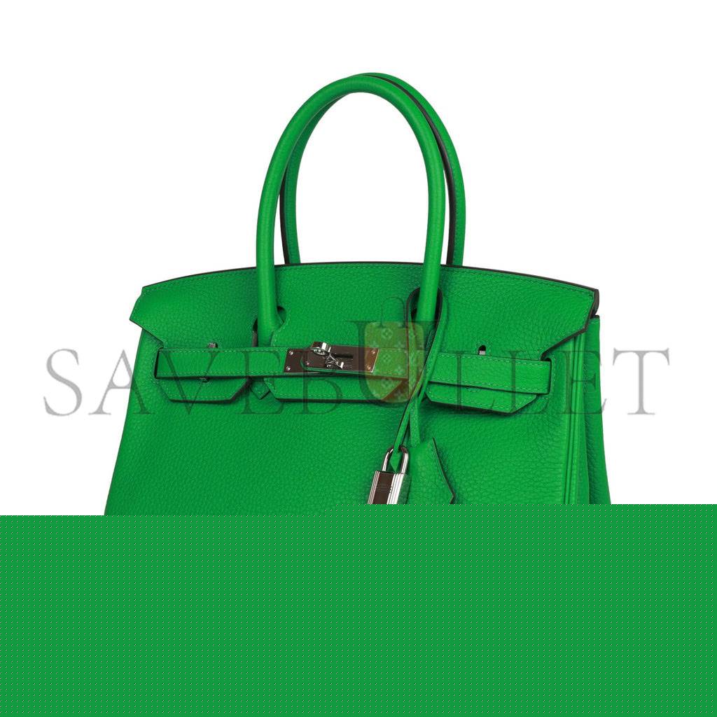 H**mes birkin 30 bambou clemence palladium hardware (30cm)