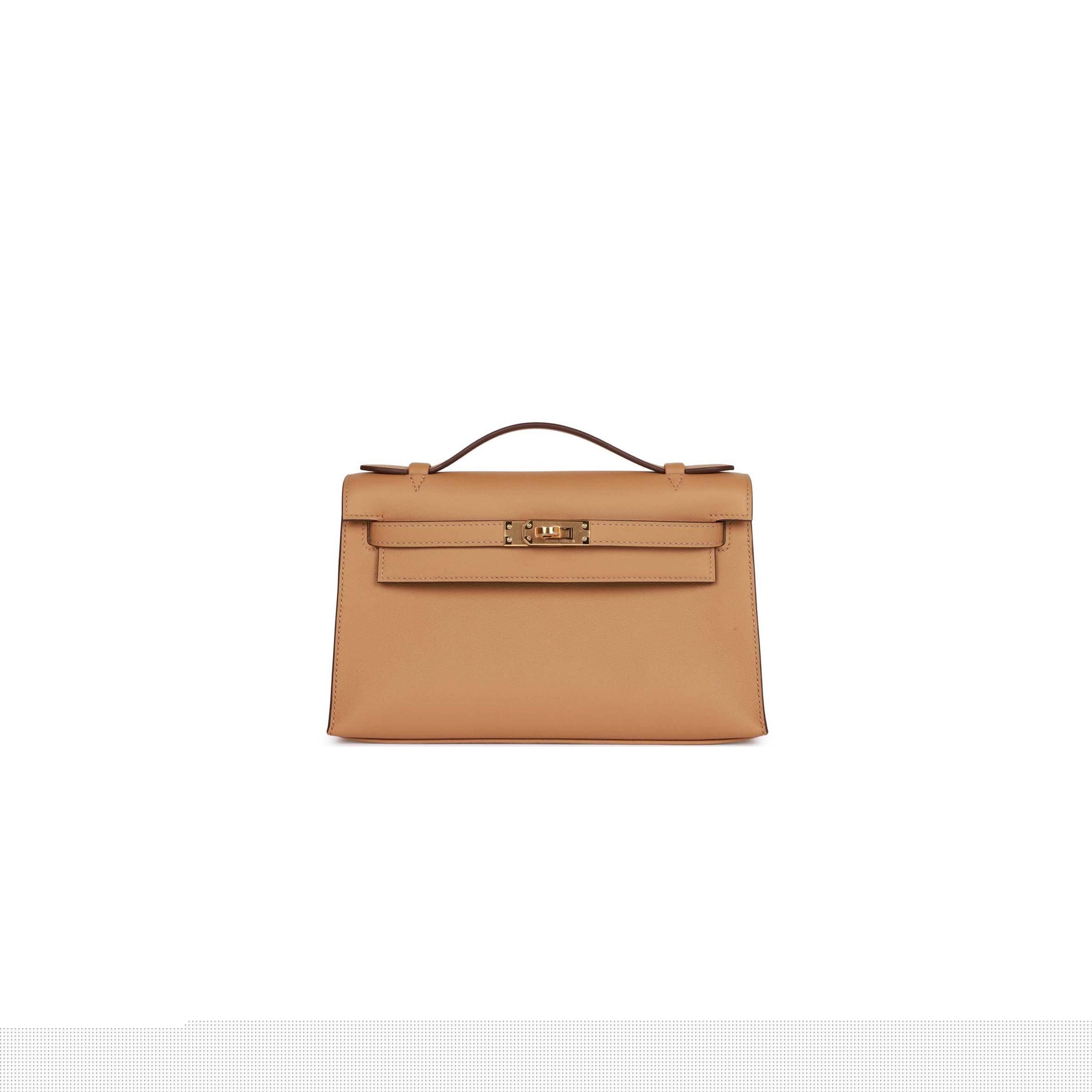 H**mes kelly pochette biscuit swift gold hardware  (22*12*13cm)