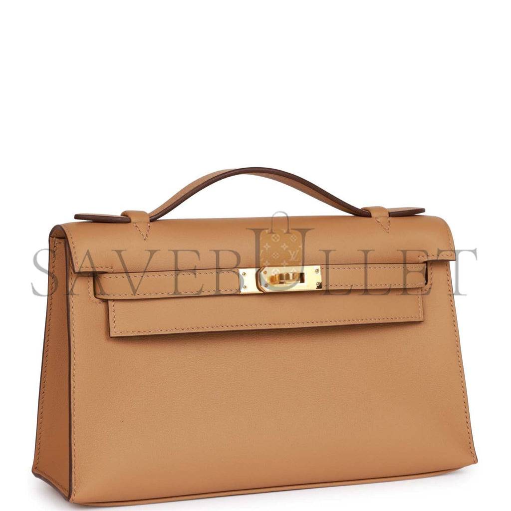 H**mes kelly pochette biscuit swift gold hardware  (22*12*13cm)