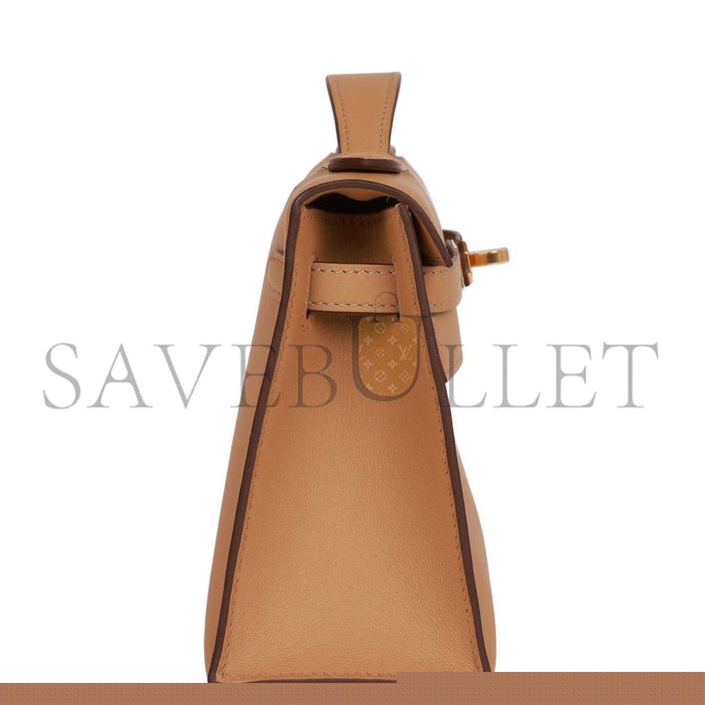 H**mes kelly pochette biscuit swift gold hardware  (22*12*13cm)