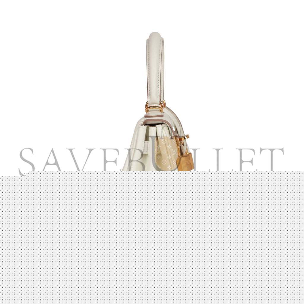H**mes kelly retourne 25 mushroom swift gold hardware handmade (25*17*7cm)