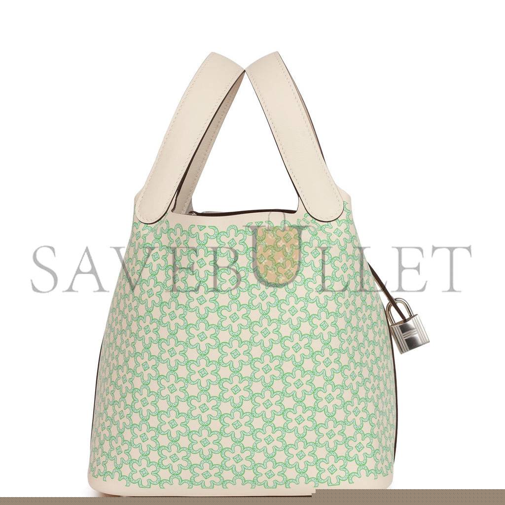 H**mes picotin lock 18 lucky daisy nata swift palladium hardware (18*13*18cm)