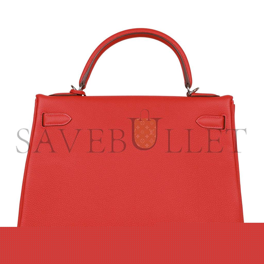 H**mes kelly retourne 32 geranium togo palladium hardware (32*23*10.5cm)