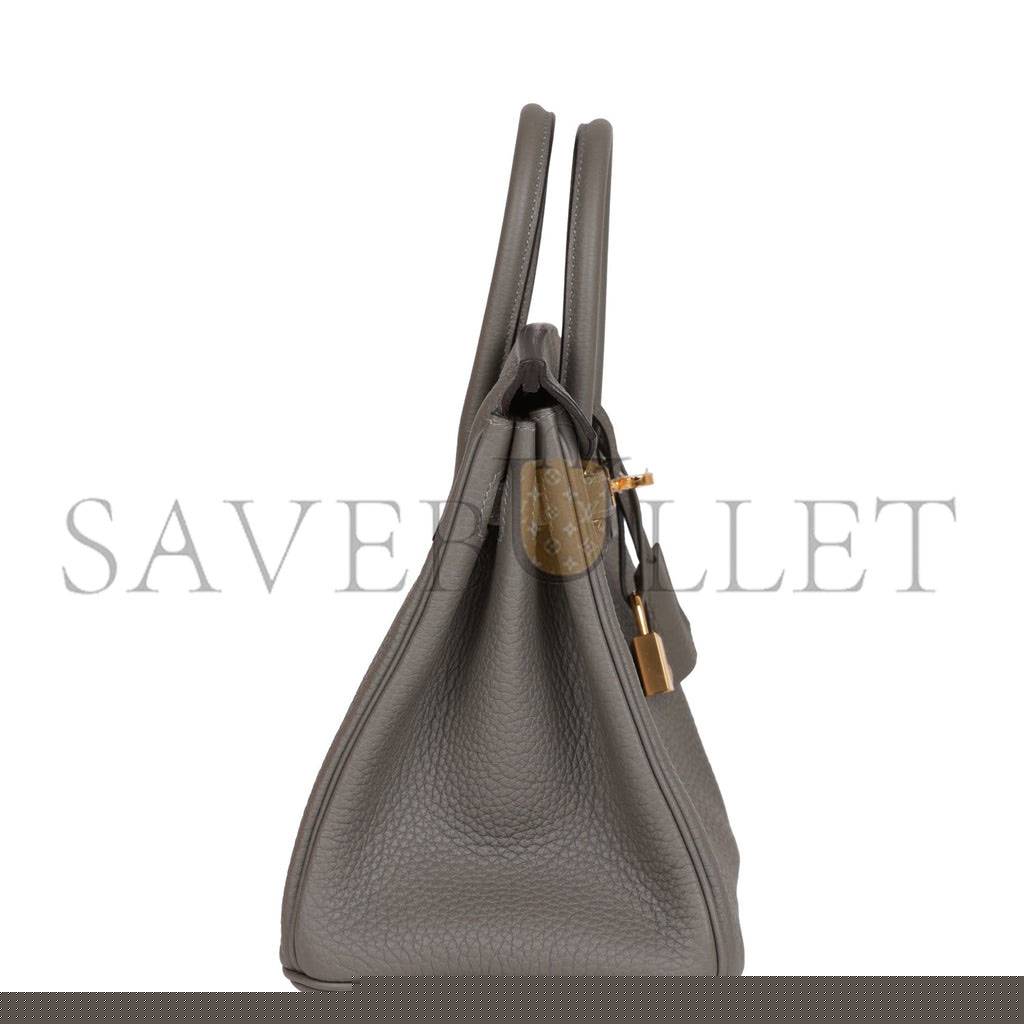 H**mes birkin 25 gris meyer togo gold hardware handmade  (25cm)