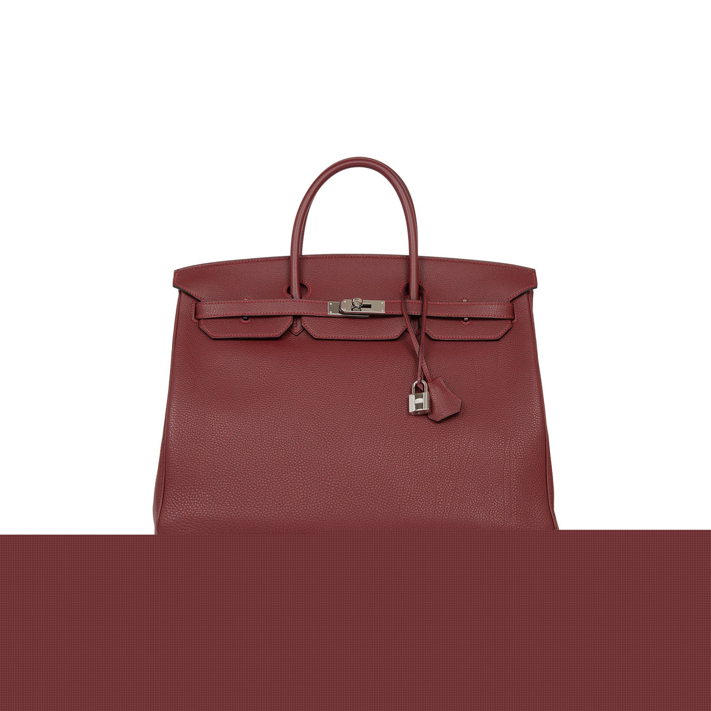 H**mes birkin 40 rouge h togo palladium hardware (40cm)