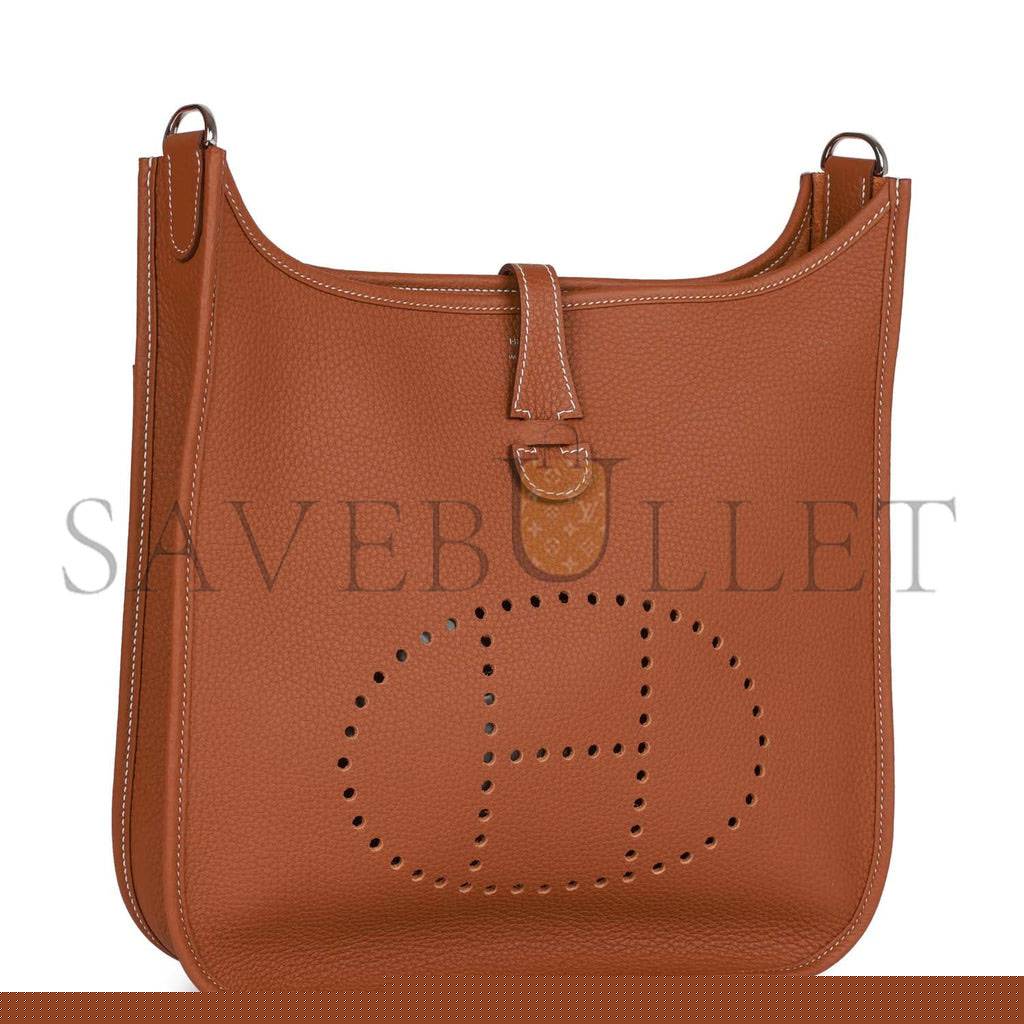 H**mes evelyne iii pm gold clemence palladium hardware  (29*30*7cm)