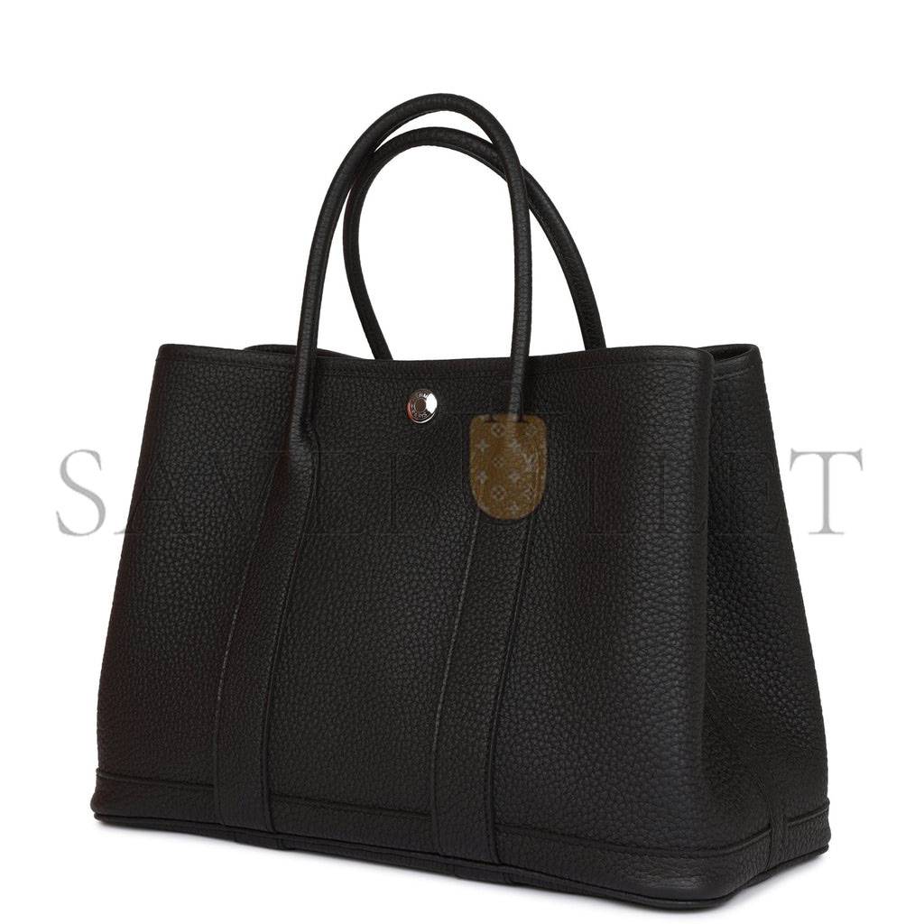 H**mes garden party 30 black negonda palladium hardware (30*21*13cm)