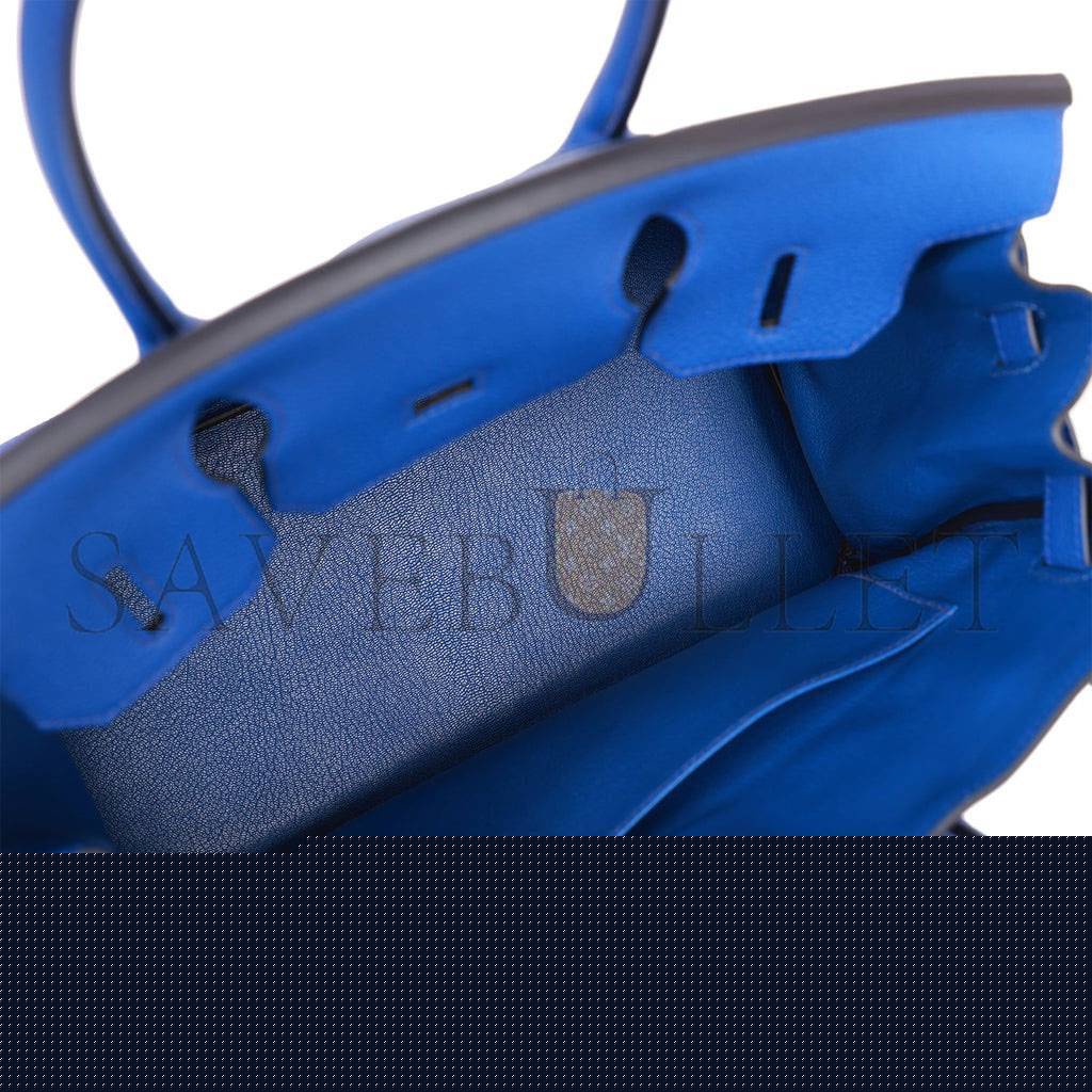 H**mes birkin 30 bleu royal togo gold hardware (30cm)