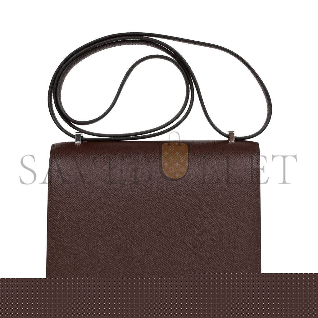 H**mes constance 18 rouge sellier epsom palladium hardware 39835891728478 (18cm)