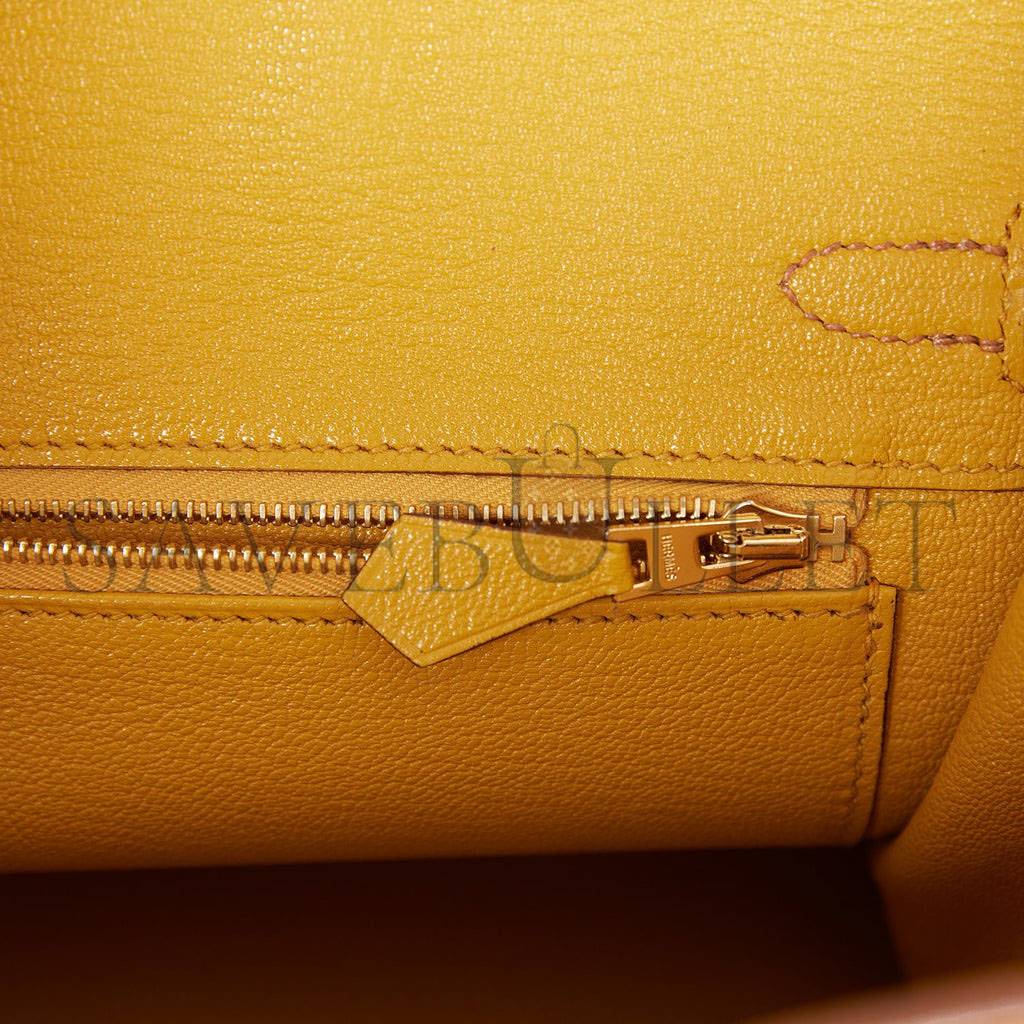 H**mes special order (hss) birkin 25 gold and jaune ambre togo brushed gold hardware  handmade(25cm)