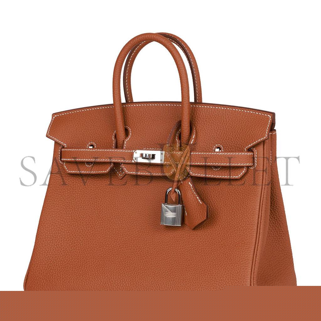 H**mes birkin 25 gold togo palladium hardware handmade (25cm)