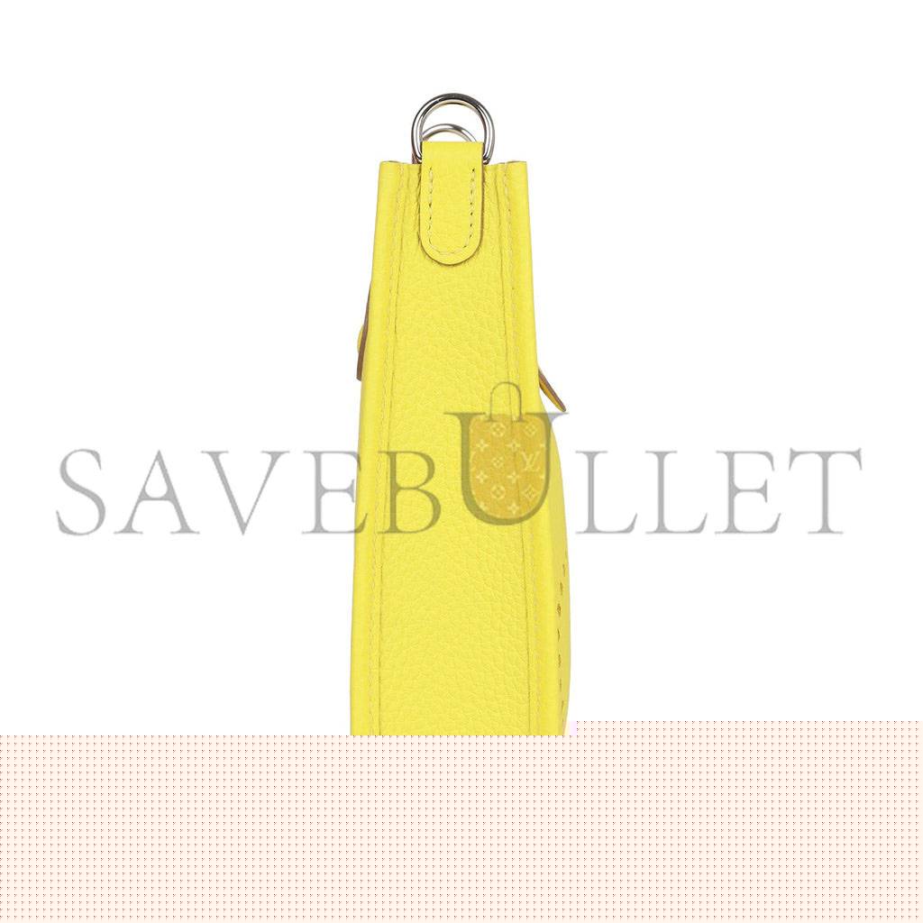 H**mes evelyne tpm lime clemence palladium hardware (17cm)
