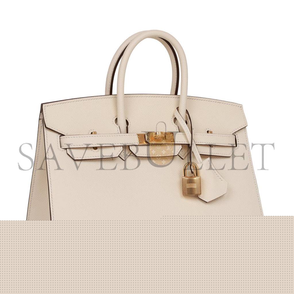 H**mes birkin sellier 25 nata epsom gold hardware handmade (25cm)