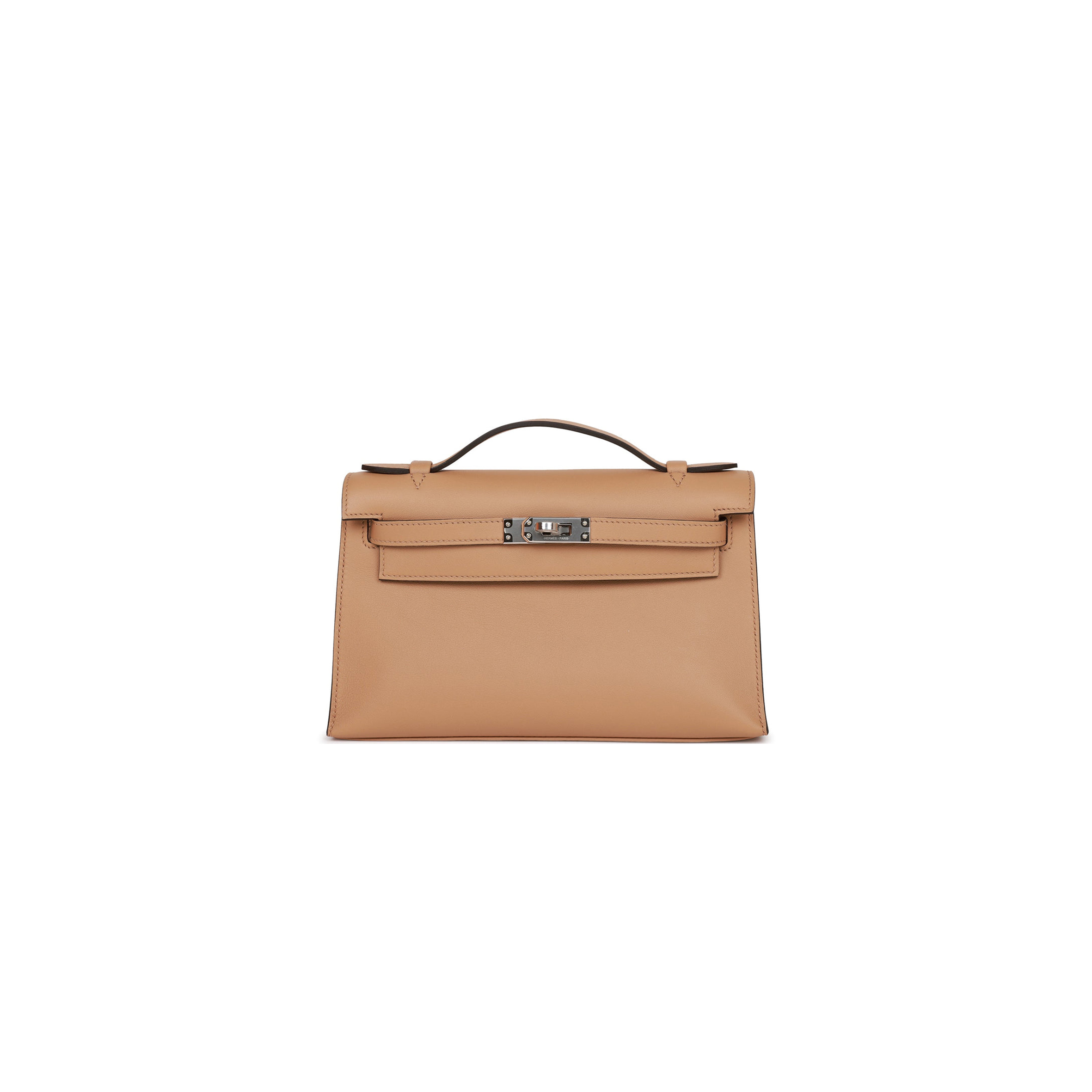 H**mes kelly pochette chai swift palladium hardware   (22*12*13cm)