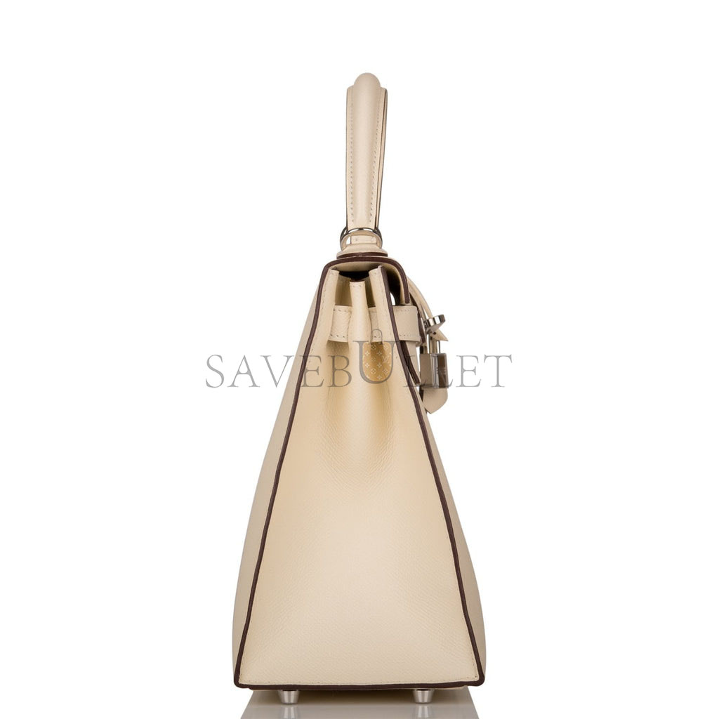 H**mes kelly sellier 28 nata verso epsom palladium hardware (28*22*10cm)