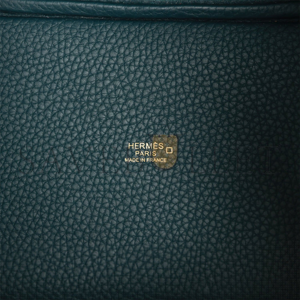 H**mes picotin lock 18 vert cypress matte alligator and clemence touch gold hardware (18*13*18cm)