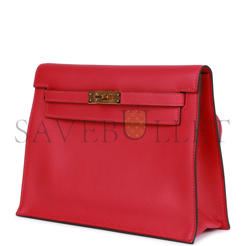 H**mes kelly danse framboise evercolor gold hardware (22*16*7cm)