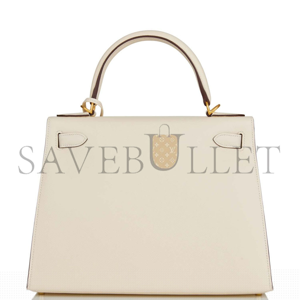 H**mes special order (hss) kelly sellier 28 nata verso epsom brushed gold hardware (28*22*10cm)