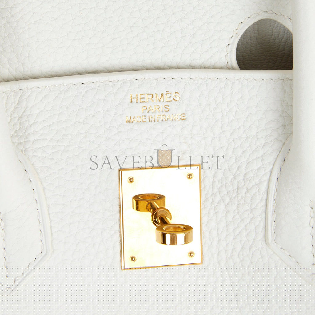 H**mes birkin 35 white clemence gold hardware (35cm)