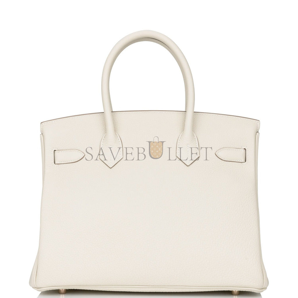 H**mes birkin 30 craie togo rose gold hardware  (30cm)