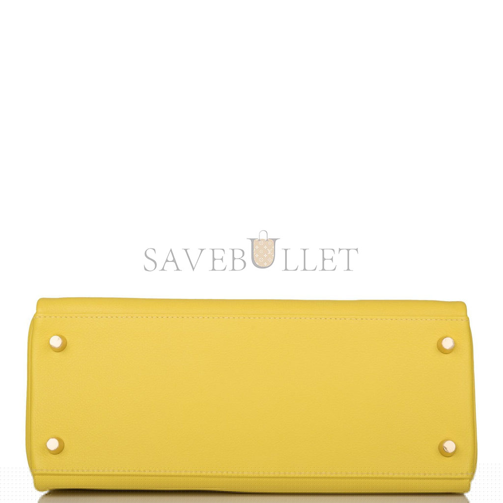 H**mes kelly retourne 28 lime evercolor gold hardware  (28*22*10cm)