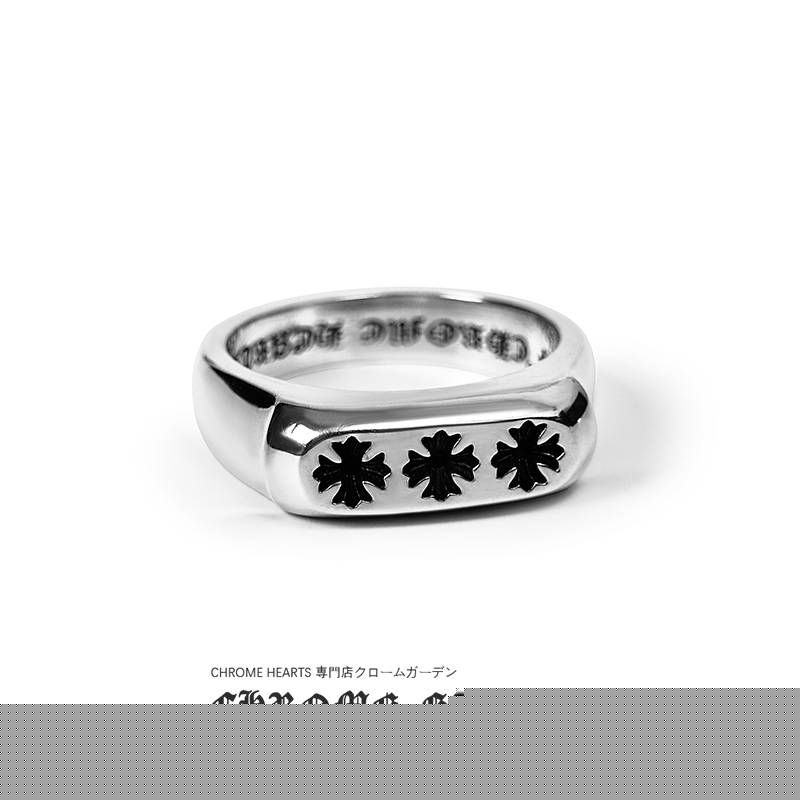 CHROME HEARTS TRIPLE CH PLUS FLAT RING
