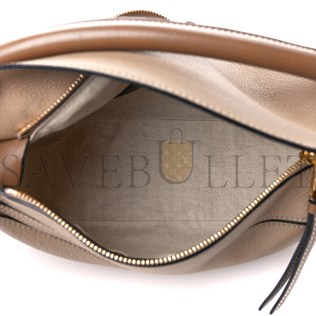 LOEWE GRAINED CALFSKIN SMALL PUZZLE BAG SAND MINK (24*16.5*10.5cm)