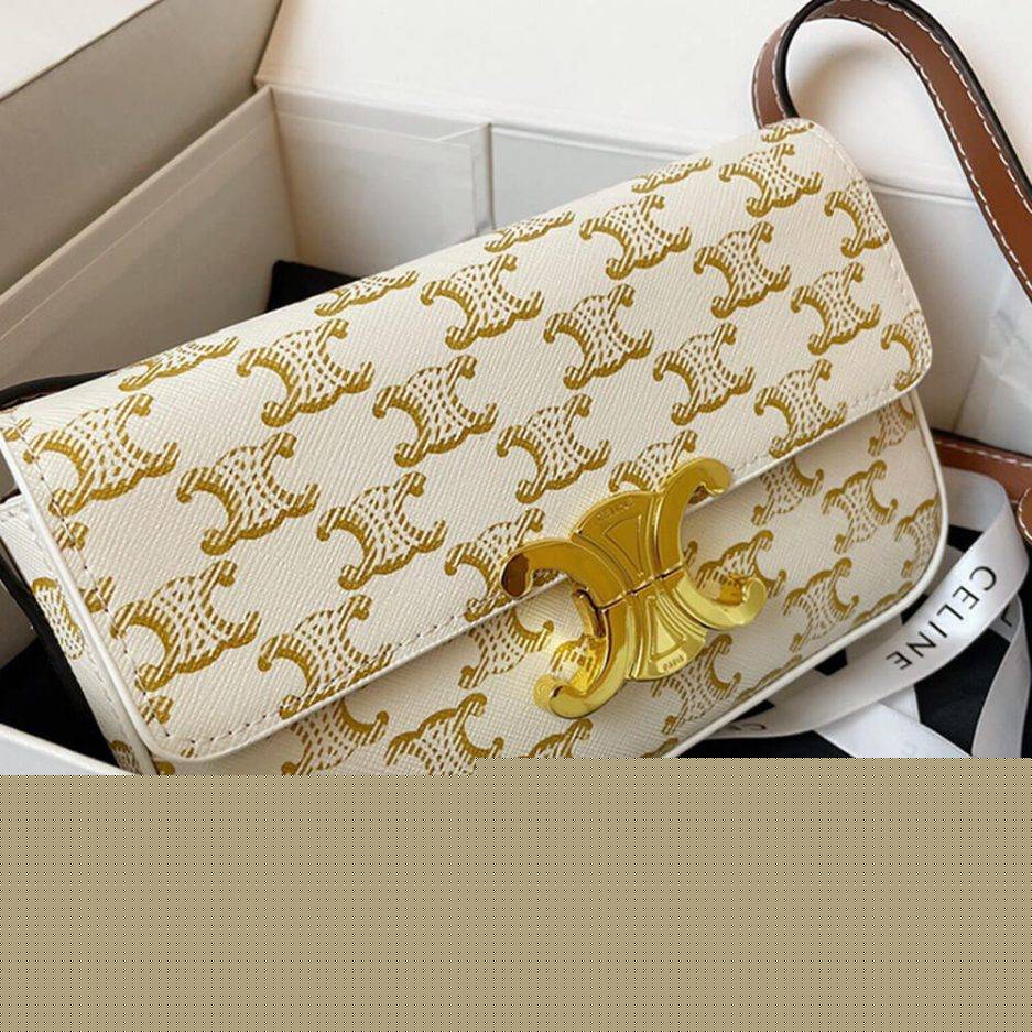 Ce**e triomphe shoulder bag 194142cuz.01bc (20cm*10cm*4cm)